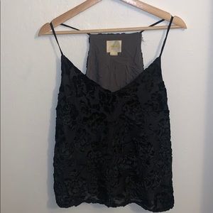 Maeve Black Velvet Tank